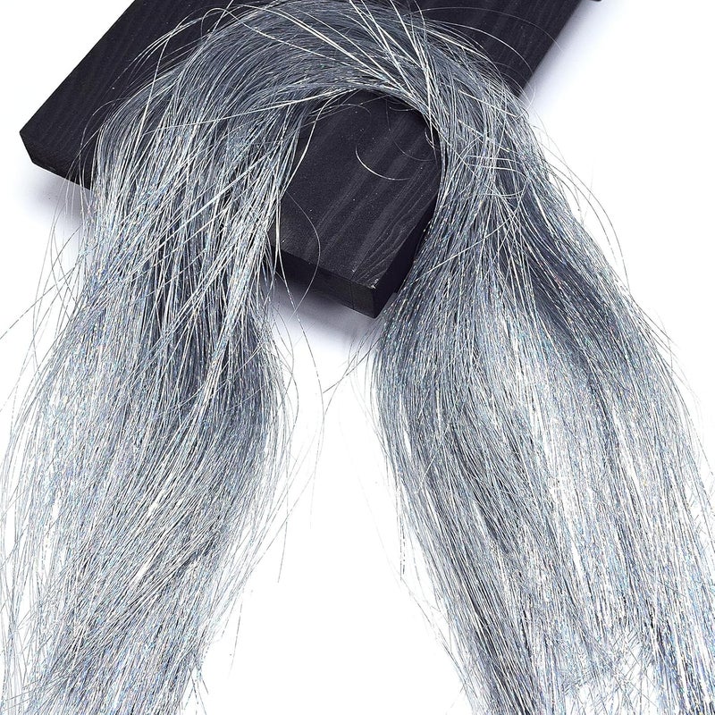 chaekoy 2000 Strands Christmas Tinsel Icicles, 19.7" Shiny Mylar Foil Icicle for Xmas Tree, Holiday, Birthday, Wedding, Party Hanging Decoration, Silver - Image 1